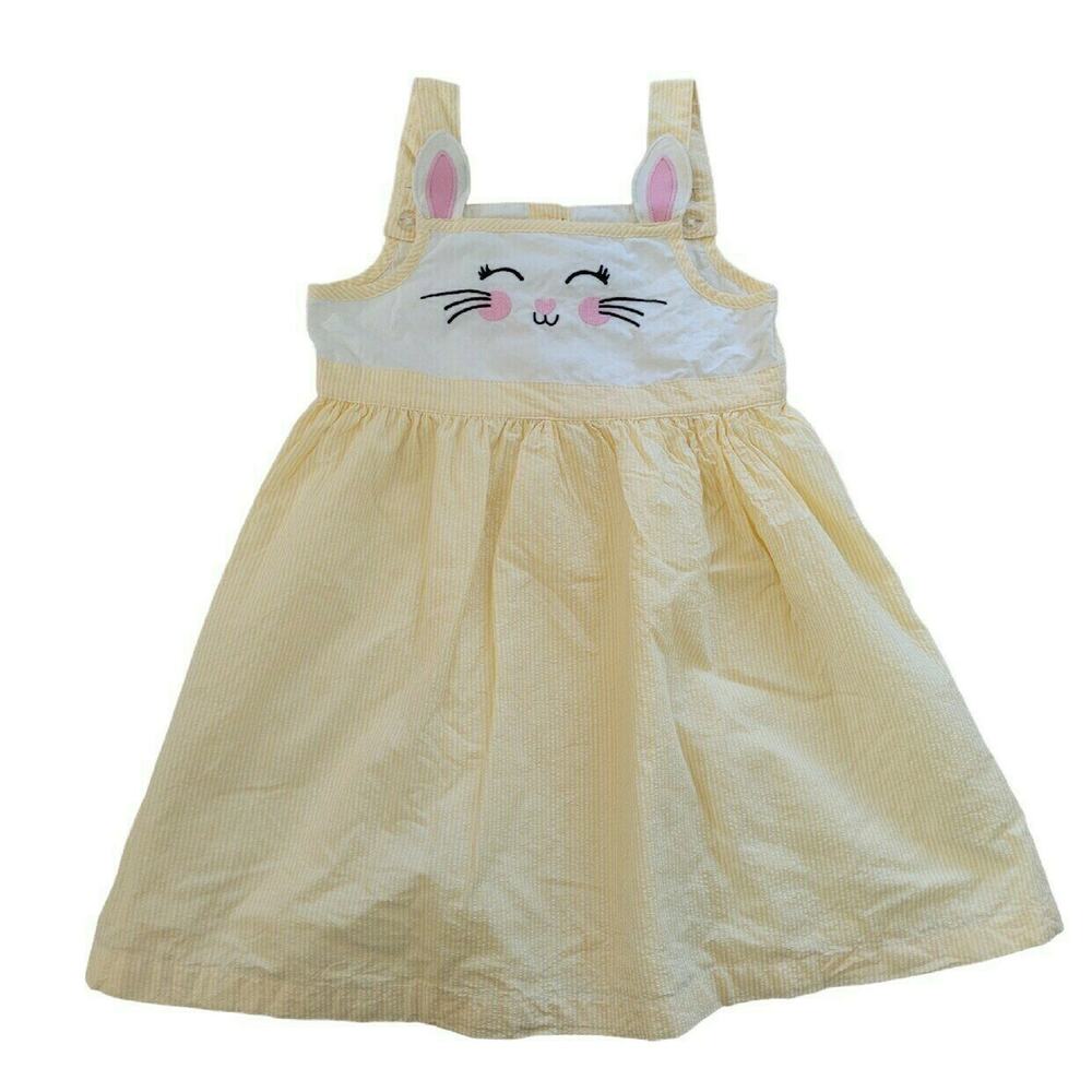 Gymboree Embroidered Bunny Seersucker Dress